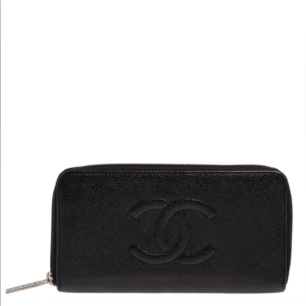 Chanel zip-around wallet